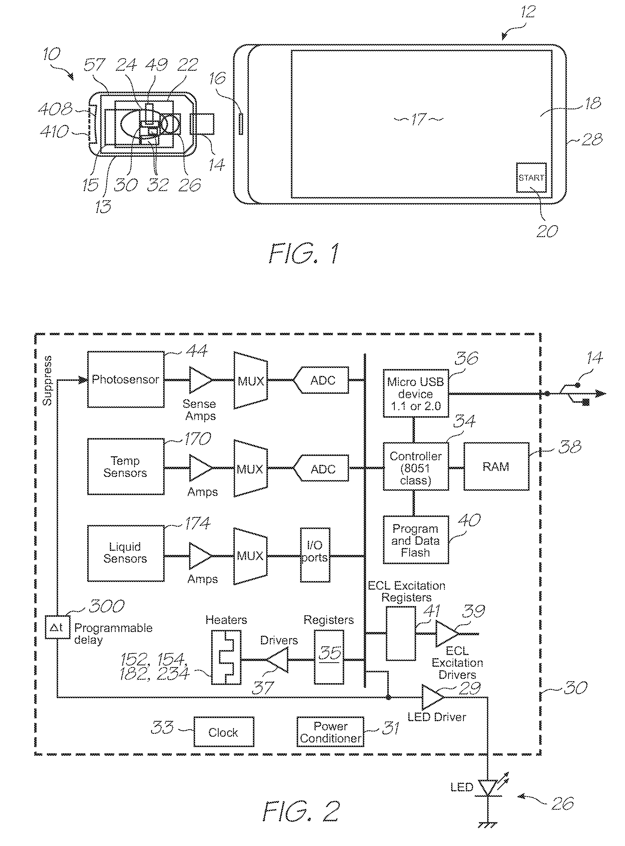 Microfluidic test module with low-volume hybridization chambers for electrochemiluminescent detection of target nucleic acid sequences in a fluid