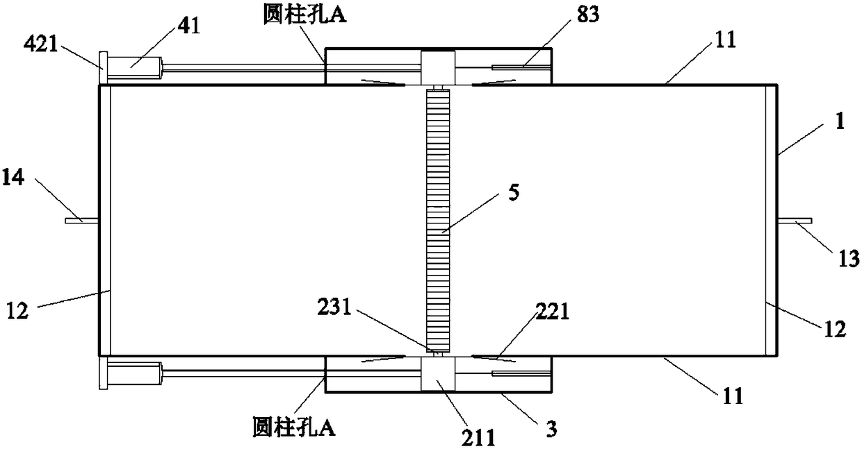 Test method for seepage effect of earth pressure with built-in retaining wall