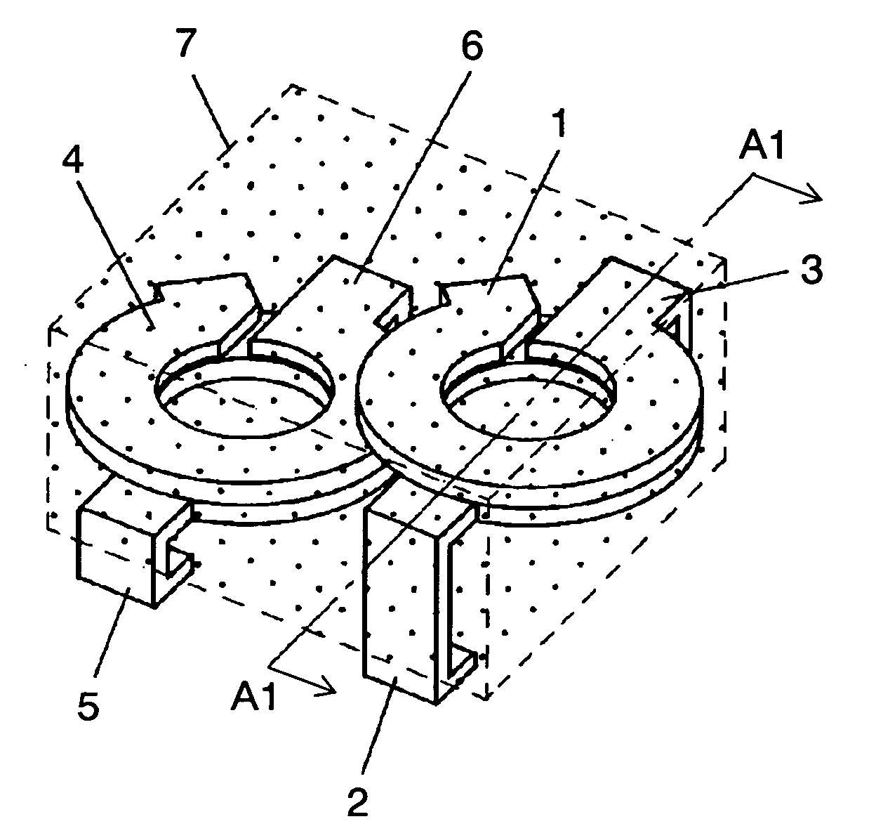 Multiple choke coil and electronic equipment using the same