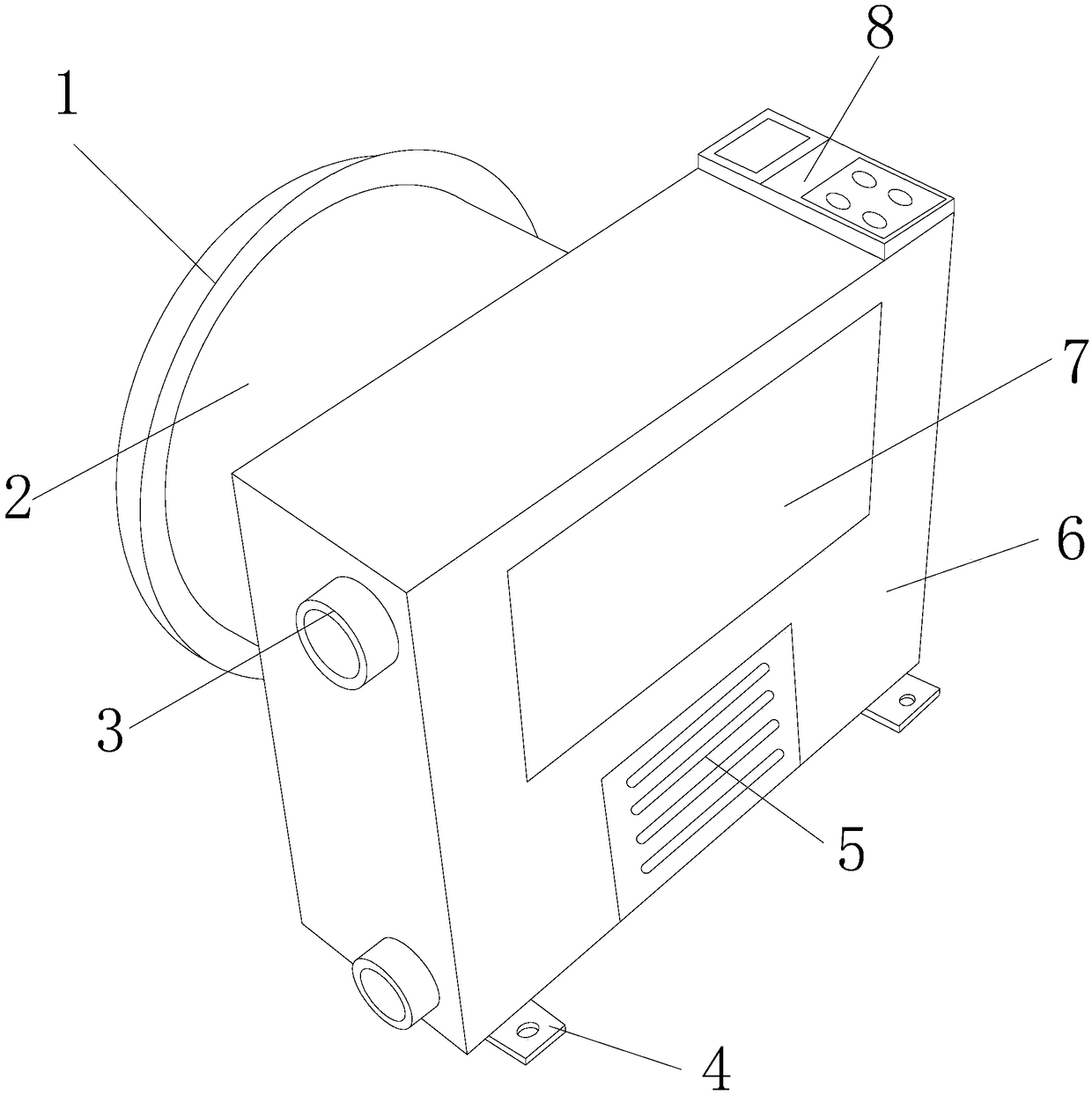 Air cooling device with heat dissipation device