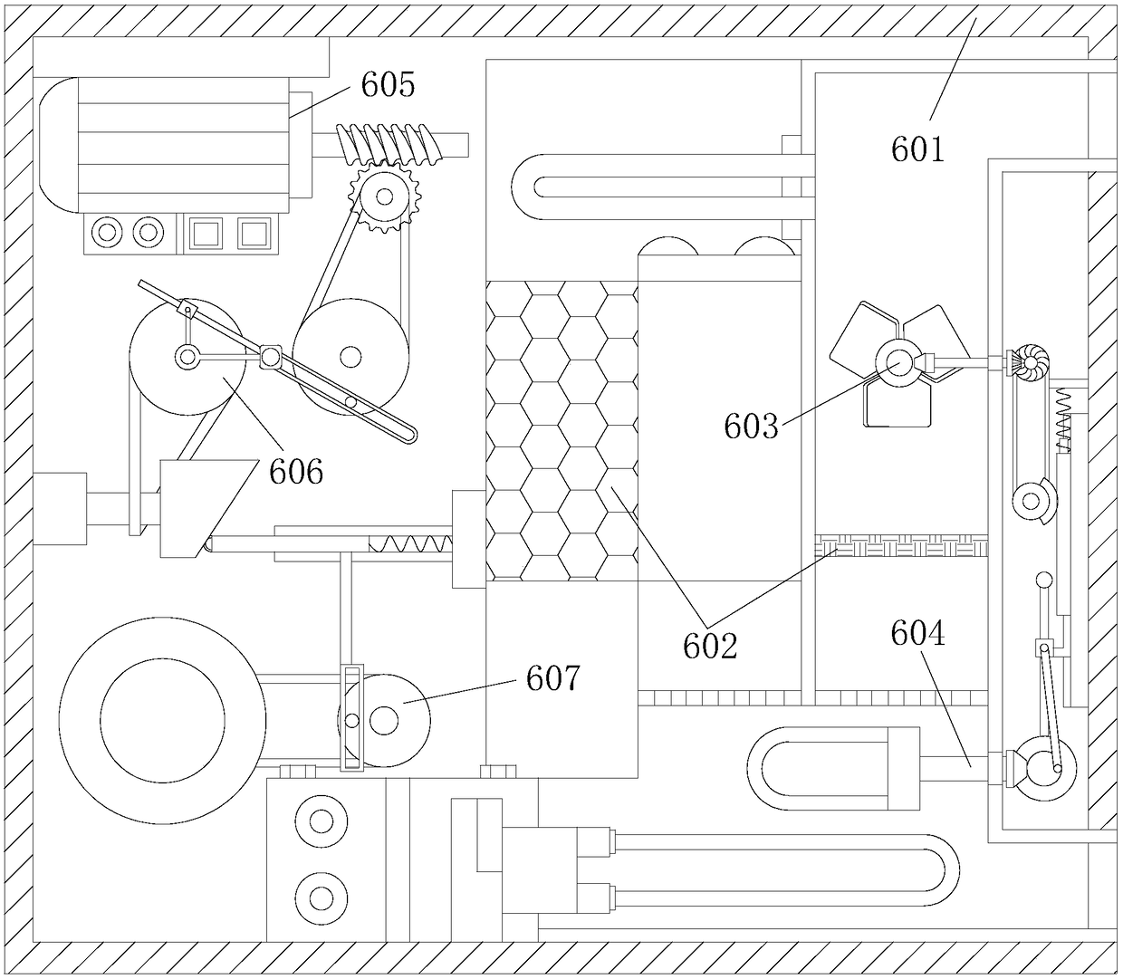 Air cooling device with heat dissipation device