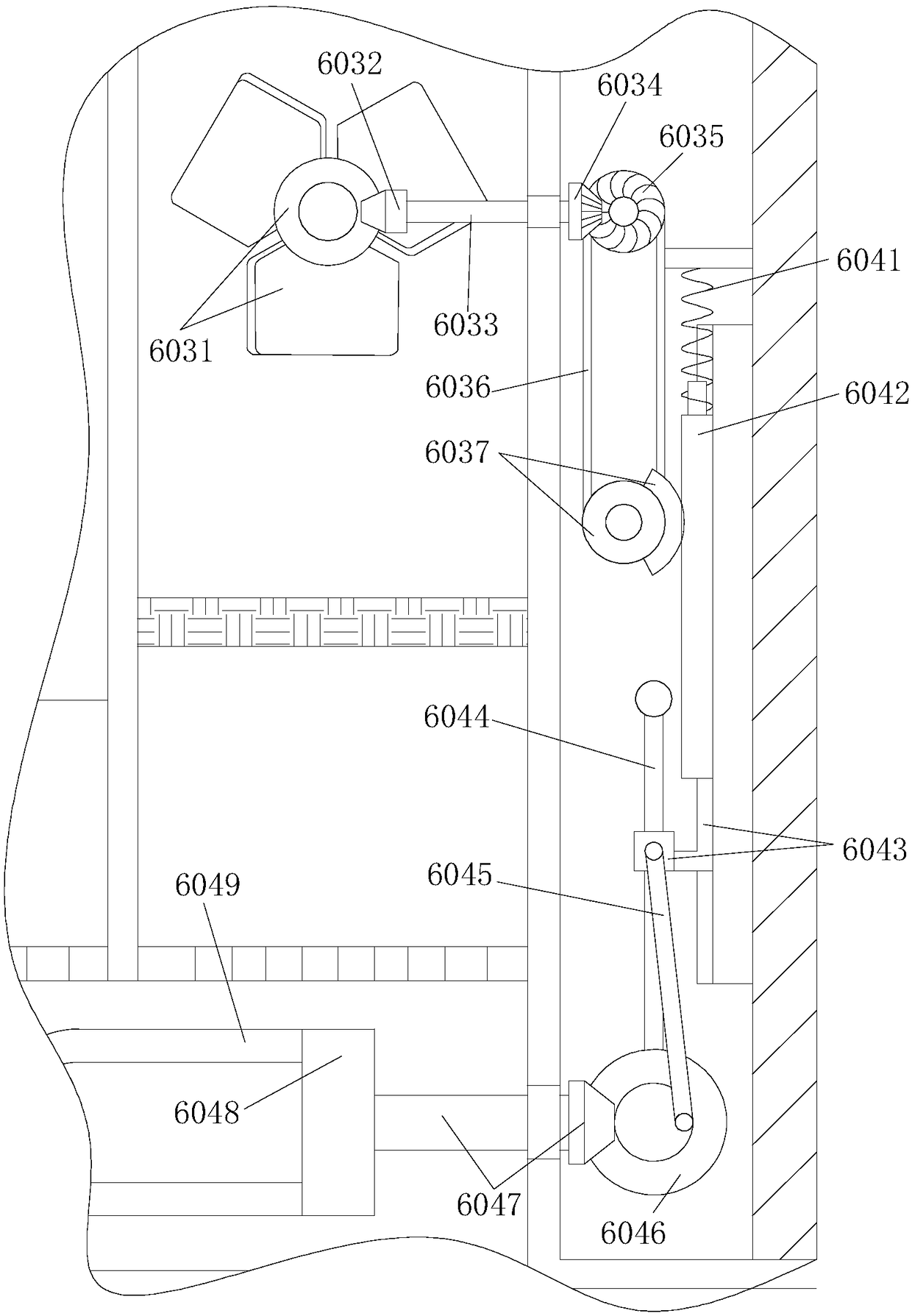 Air cooling device with heat dissipation device