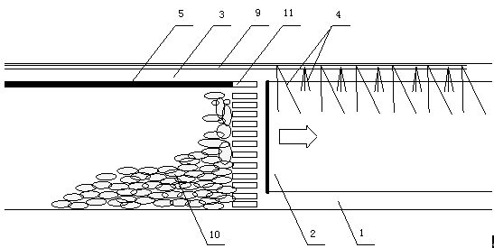 Co-extraction method for pillar-less coal and gas of advanced entry-retaining construction extraction engineering