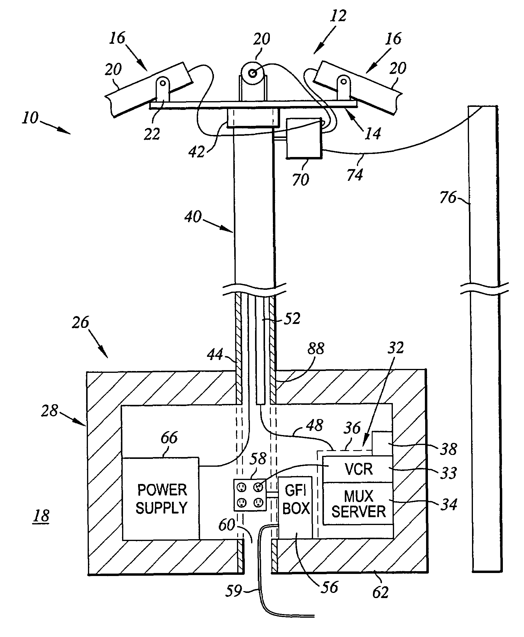 Temporary surveillance system