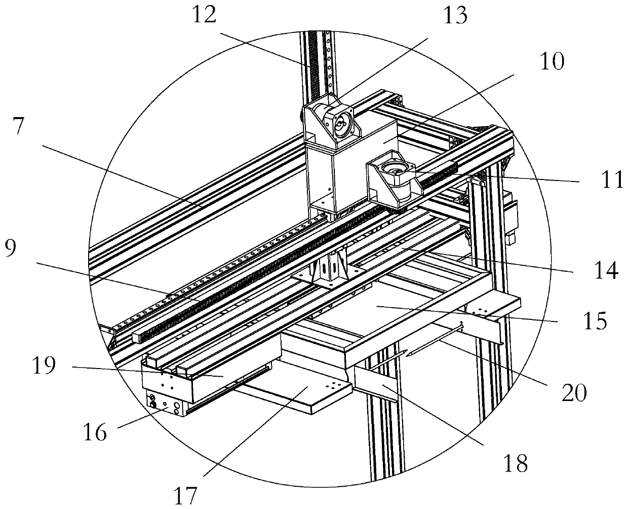 Metal mesh rock wool board and its production process, and attached horizontal fork mechanical arm