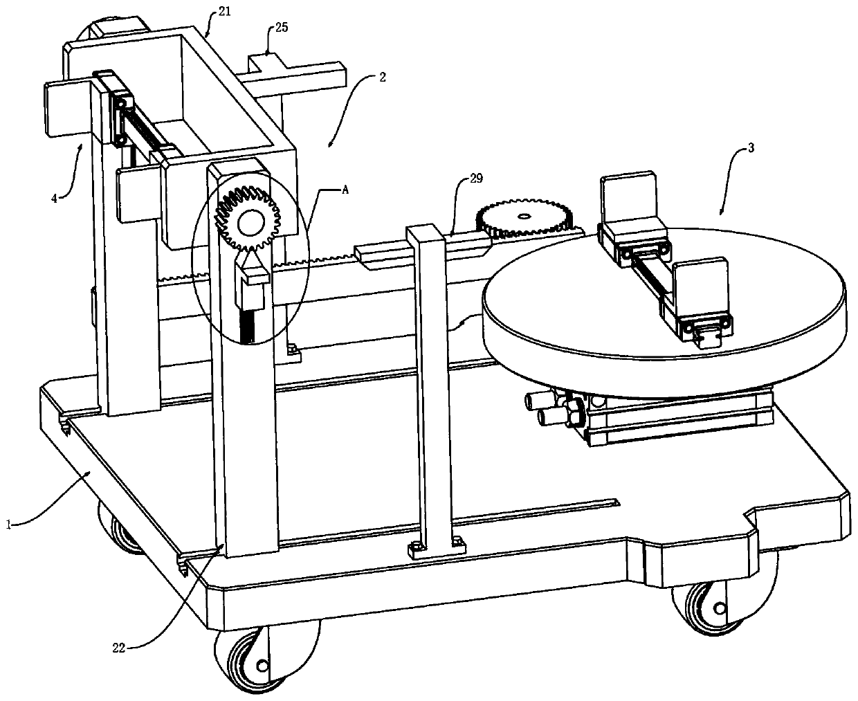 Special tool for disassembling scraped automobile hub tire