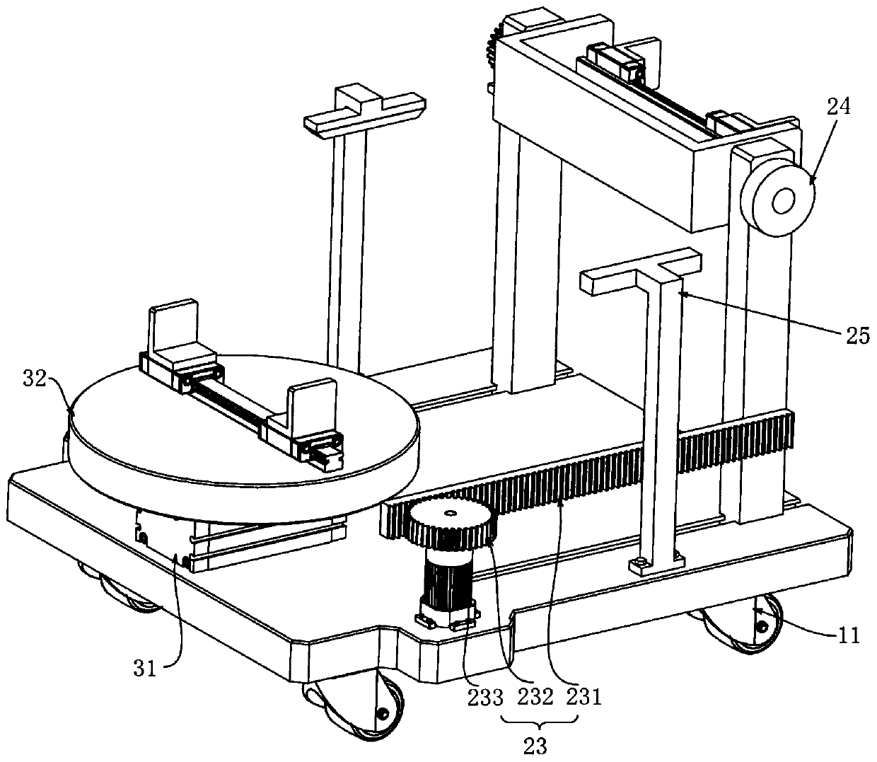 Special tool for disassembling scraped automobile hub tire