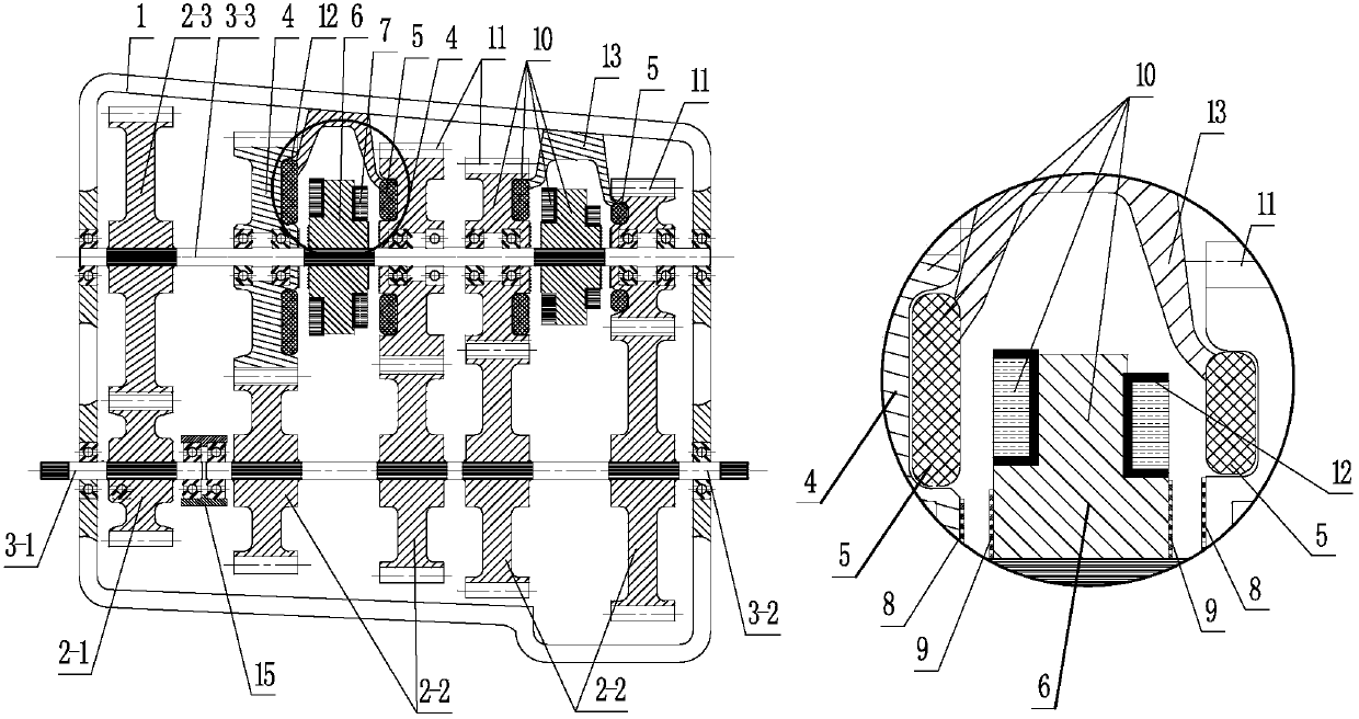 Electromagnetic interference resisting electric gearbox