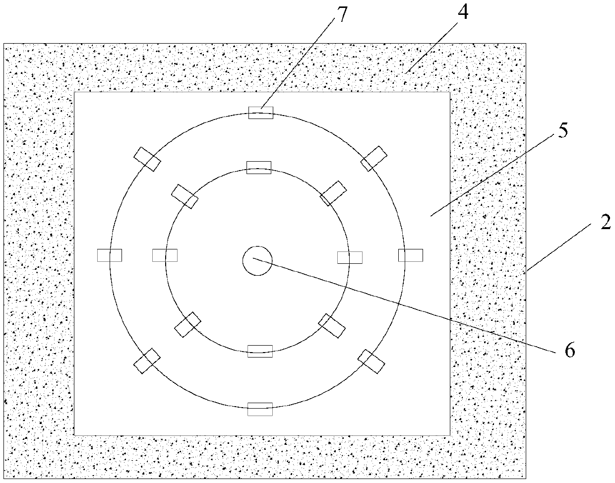 Anti-seismic testing device for karst pile foundation based on minitype vibration platform model