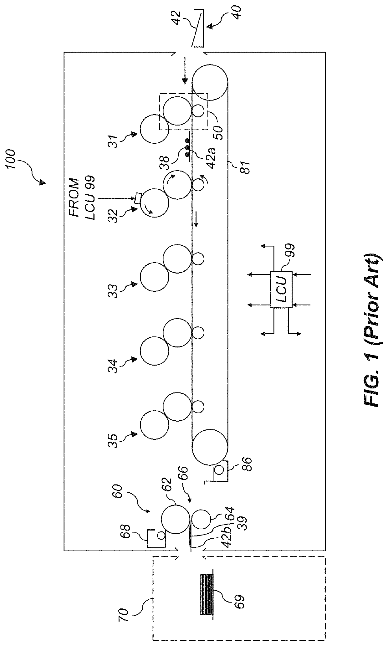 Electrophotographic printing system including lateral translations to reduce burn-in artifacts