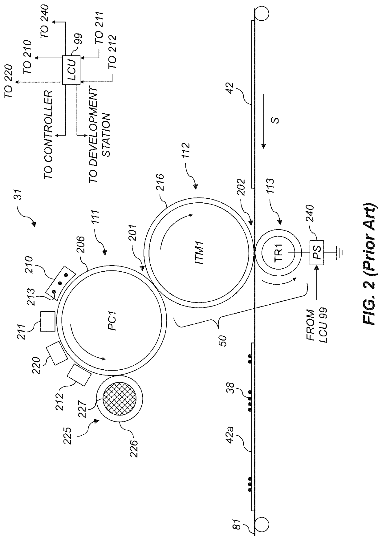 Electrophotographic printing system including lateral translations to reduce burn-in artifacts