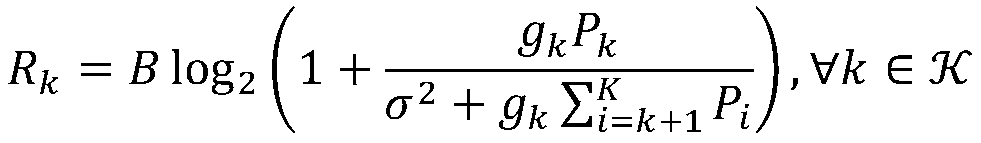 Resource joint allocation method based on energy efficiency maximization in NOMA portable communication system