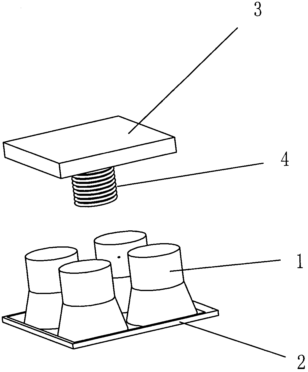 Method for synchronizing frequency of plurality of ultrasonic transducers and device applying same