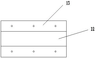 Reinforcing device for high-span portion of combined framework