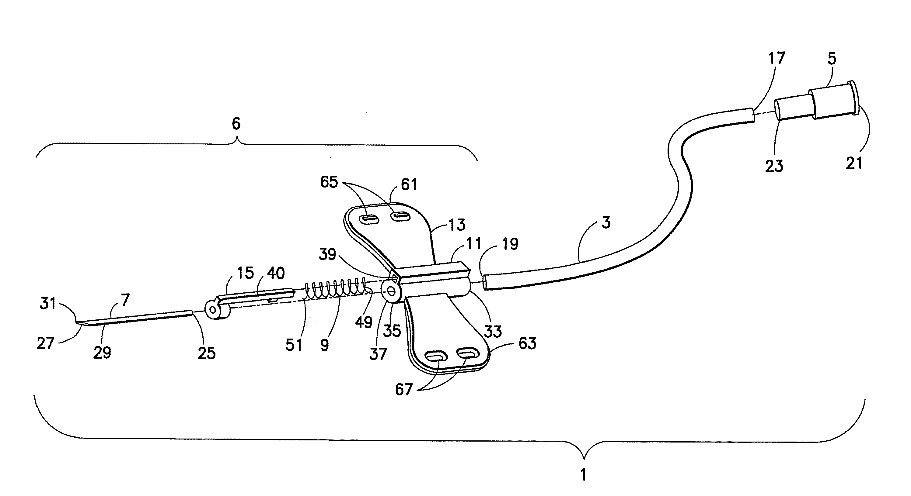 Flash Activated Passive Shielding Needle Assembly