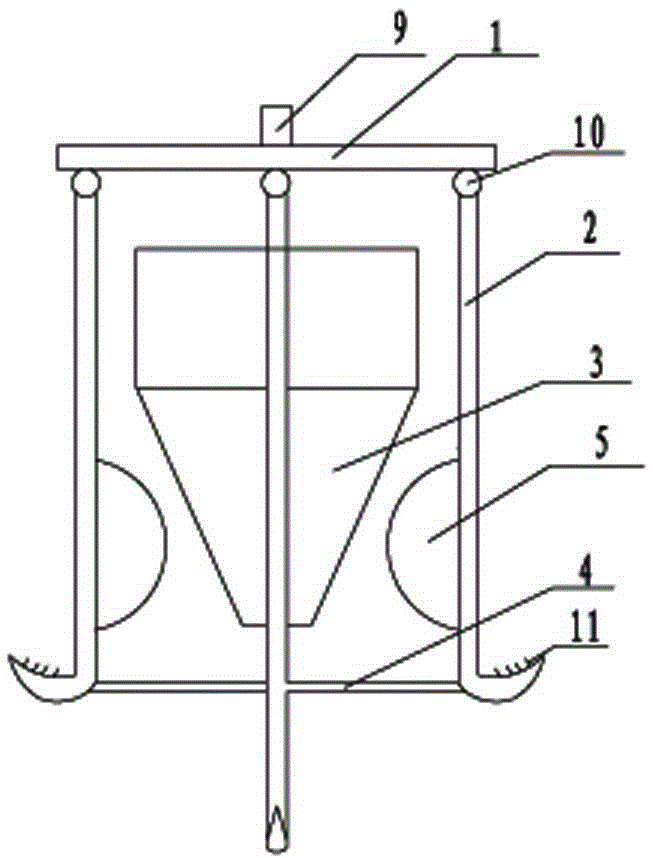 A device for removing well pipes from waste water wells