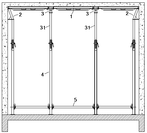 Aluminum alloy rapid template system and construction method thereof