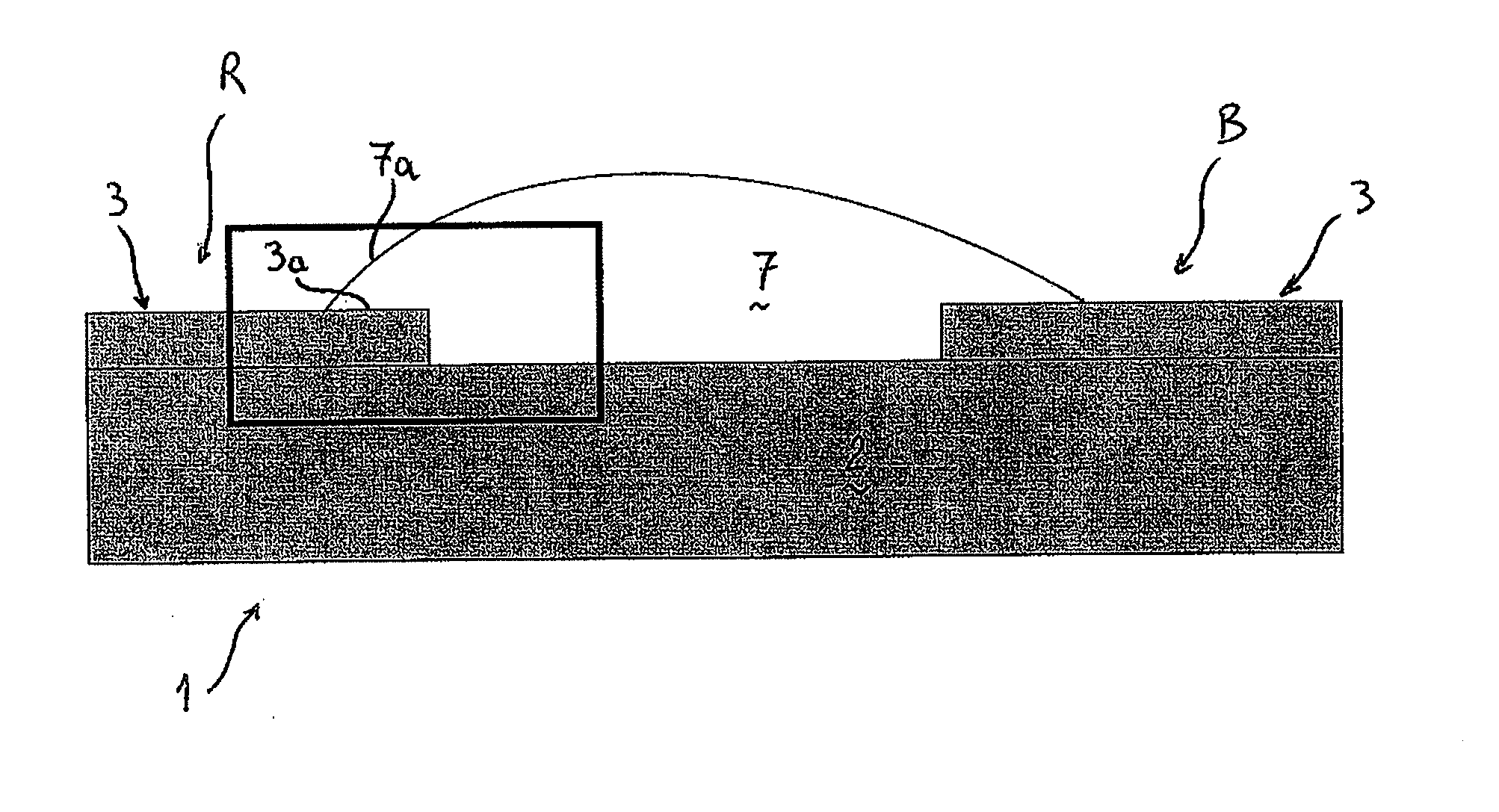 Electronic Display Device Having An Electroluminescent Screen and Its Fabrication Process