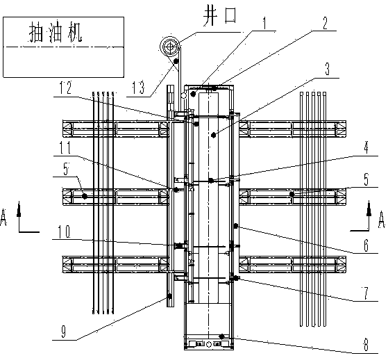 Mechanical thermal cleaning method for pipe poles in oilfield wellhead sites