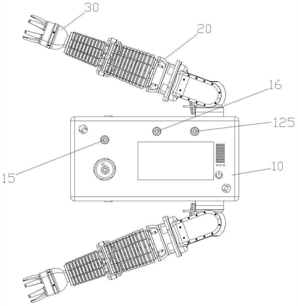 Space station in-cabin service robot with bionic flexible arms