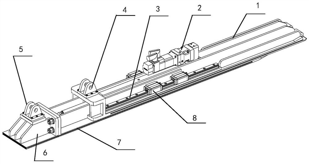 Length-adjustable plane blade grid test section wall plate