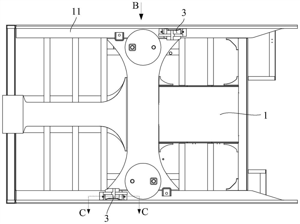 A tie rod seat, car body and rail vehicle