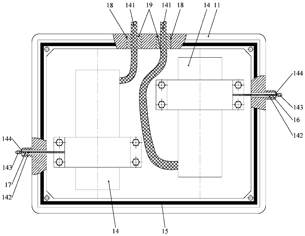 Online monitoring system and method of transverse deformation of filling body