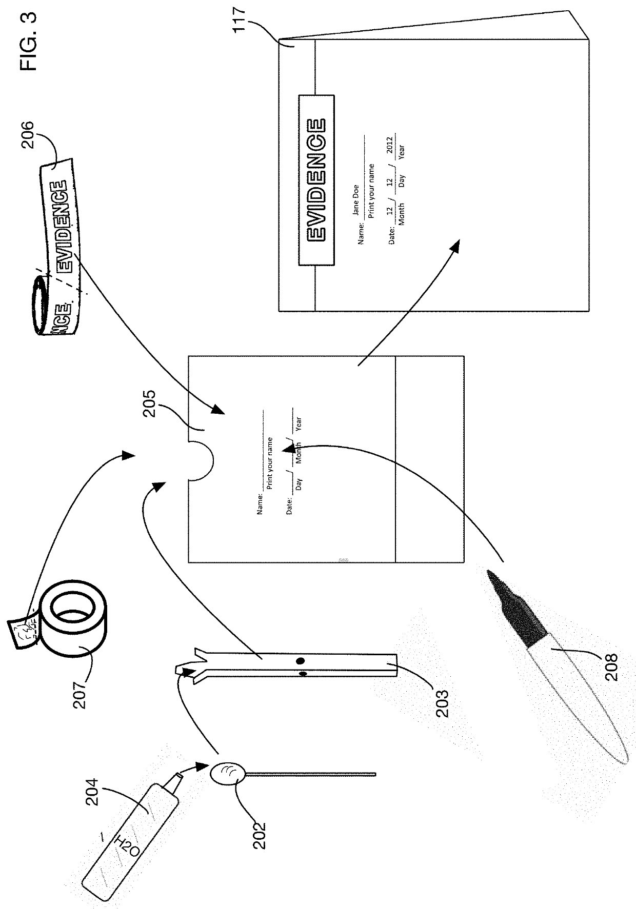 Sexual assault evidence collection kit usable by a victim