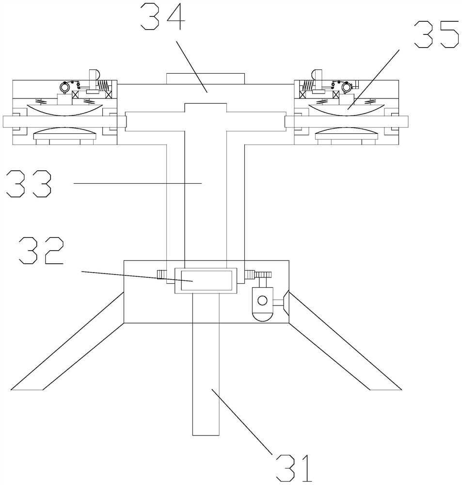 A garden flower bed watering equipment that sprays by detecting deep humidity pressure