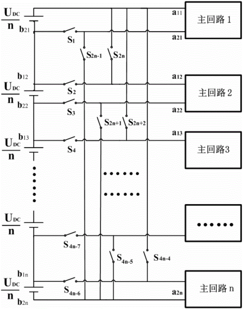 Switching device of permanent magnet synchronous motor windings