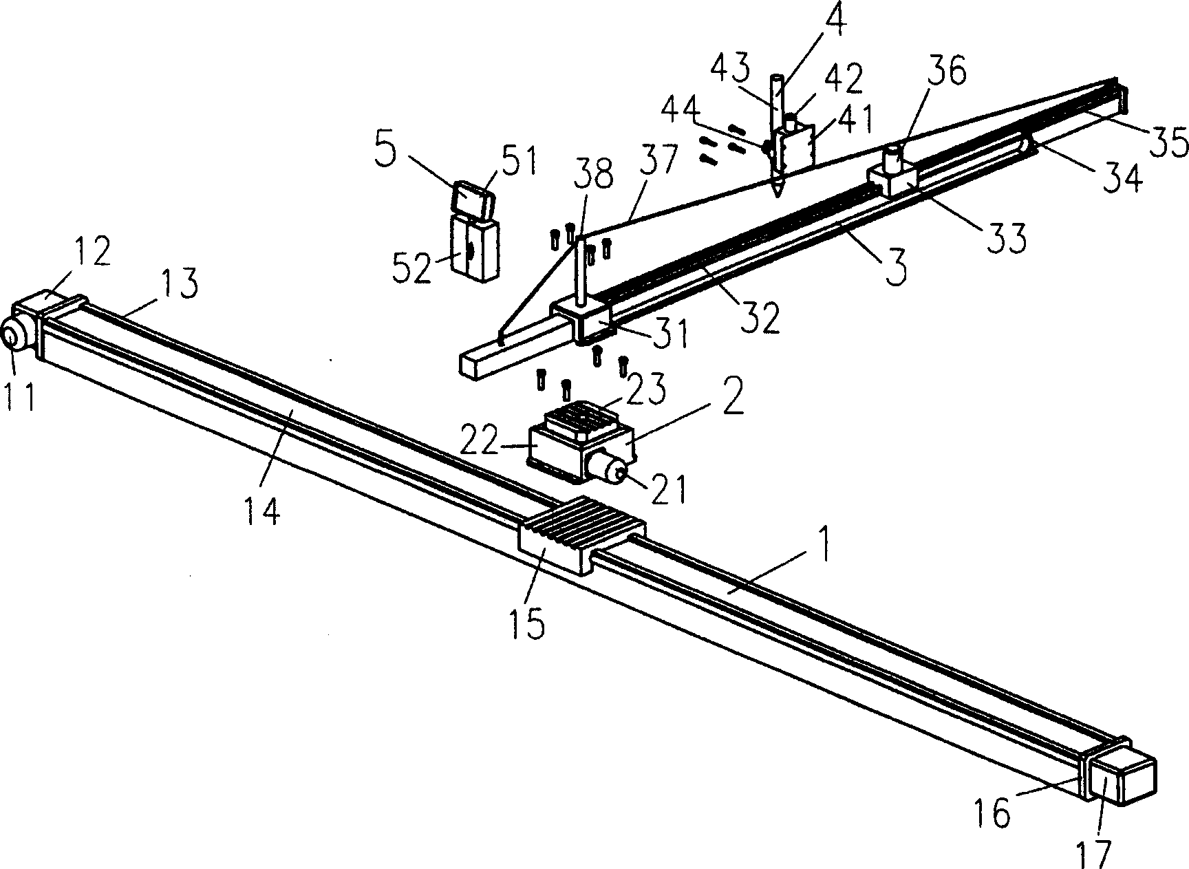 Modular polar coordinate cutting method with variable functions and digital controlled cutting apparatus