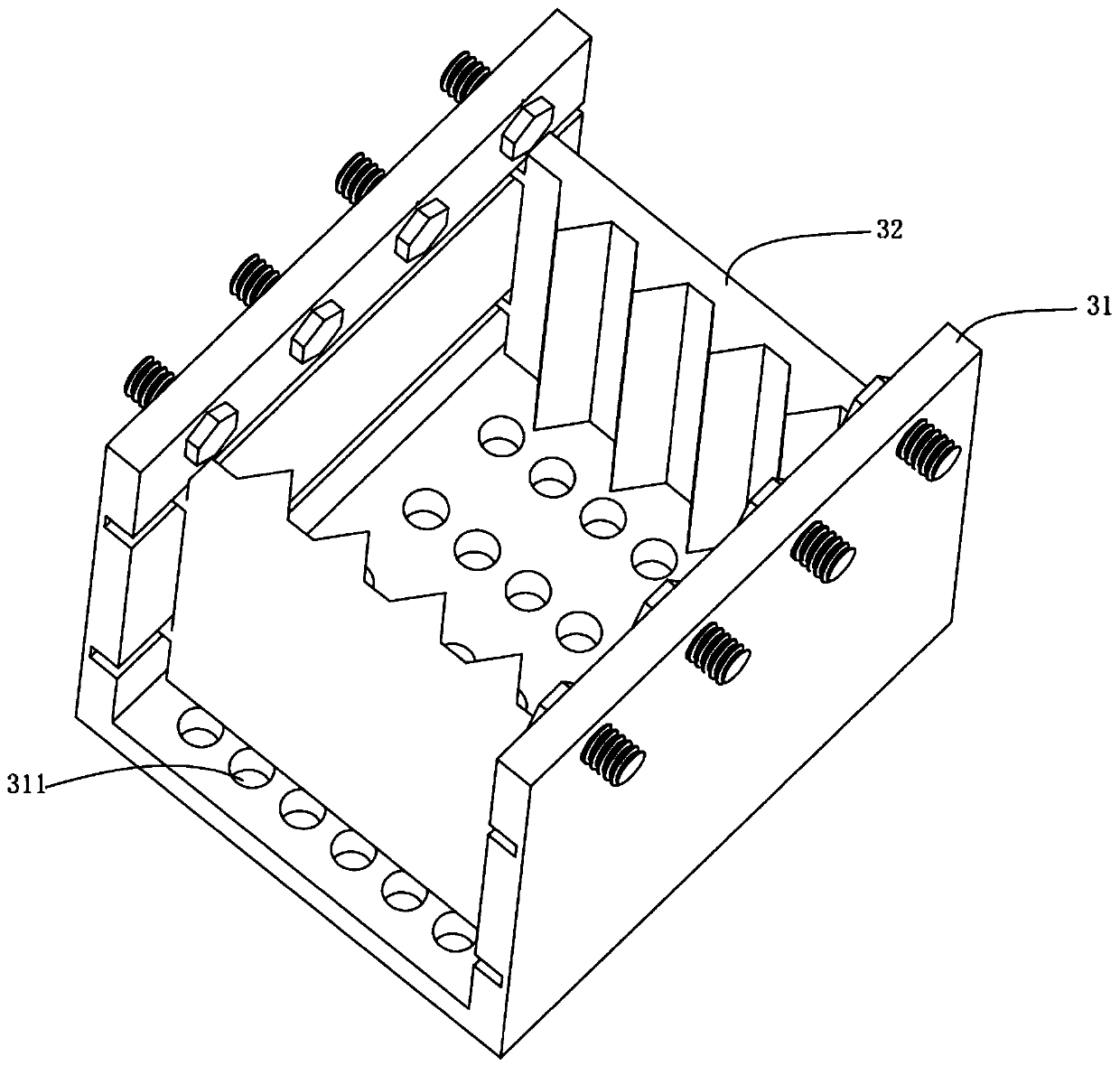 Medical waste crushing device