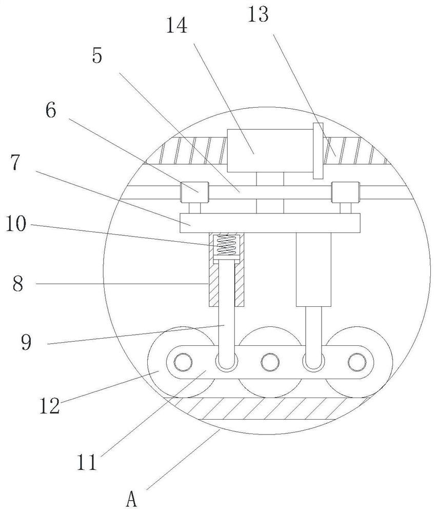 Efficient precipitated particle grinding device for textile fabric dyeing