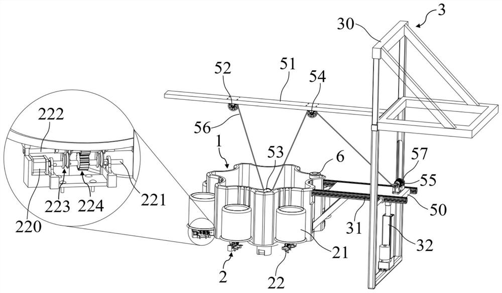 A water garbage collection device