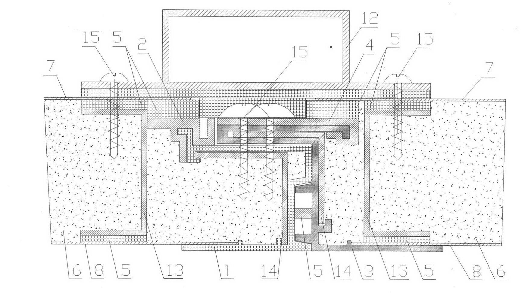 Composite type labyrinth compression resistant air-conditioning cabinet