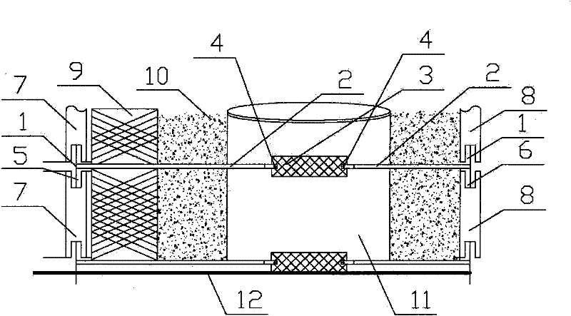 Mold pipe building construction technology