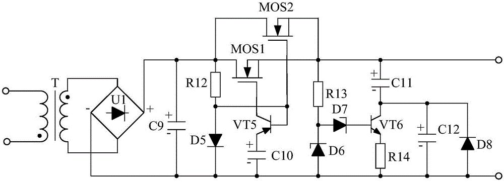 Voltage-stabilized source energy-saving passageway illumination system