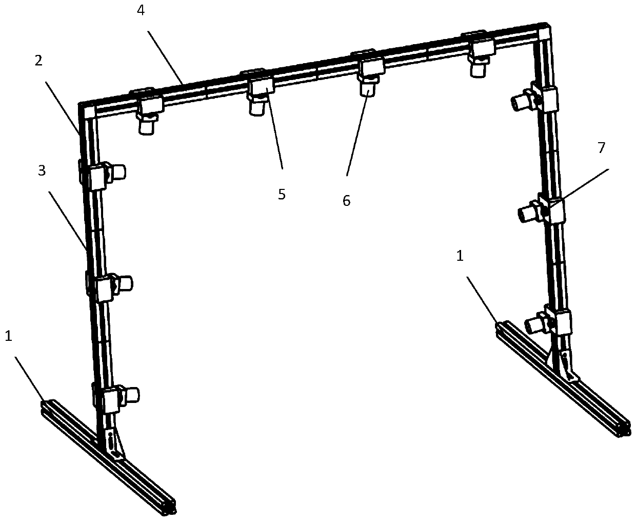 Three-dimensional acquisition device capable of horizontally moving