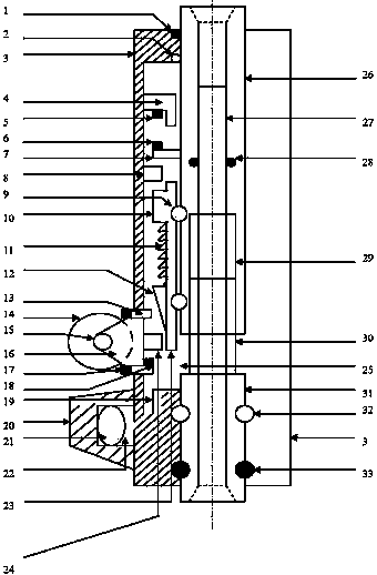 Rotary guiding drilling tool