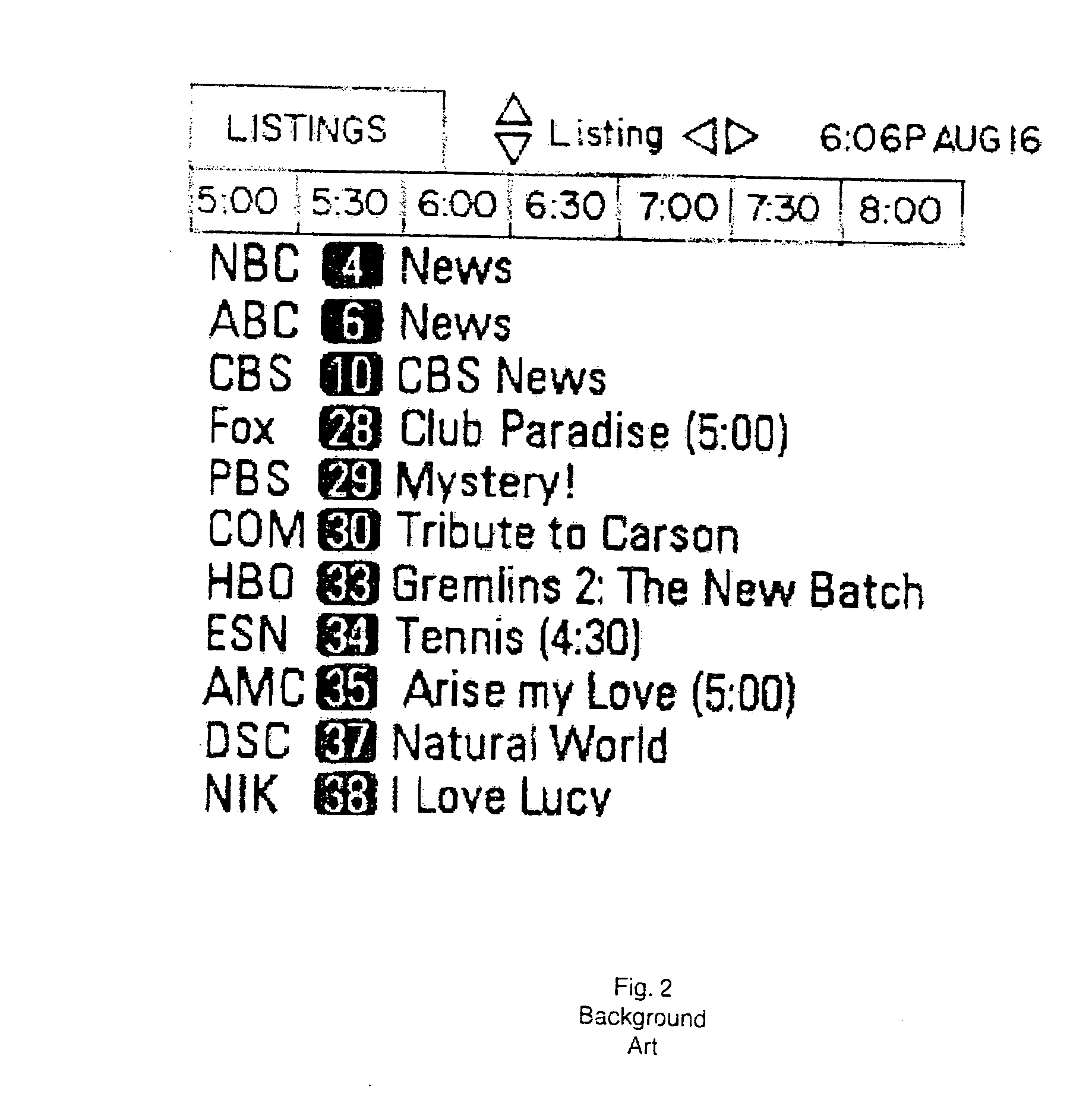 Information descriptor and extended information descriptor data structures for digital television signals