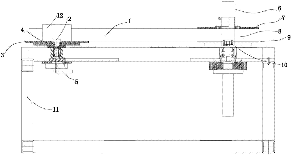 Vertical winding device for annealing state punching nickel-plated steel strip