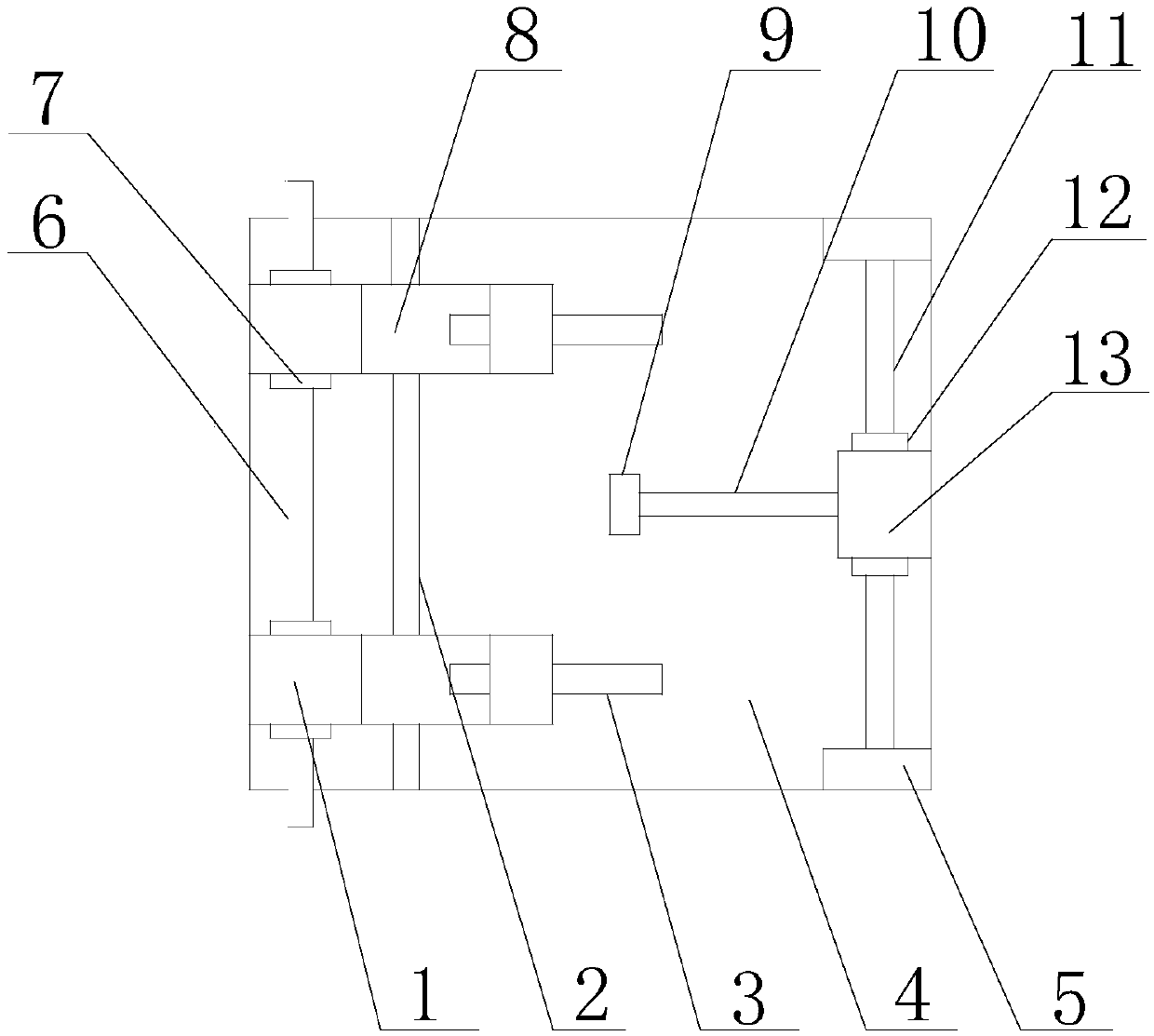 Bending steel bar straightening mechanism