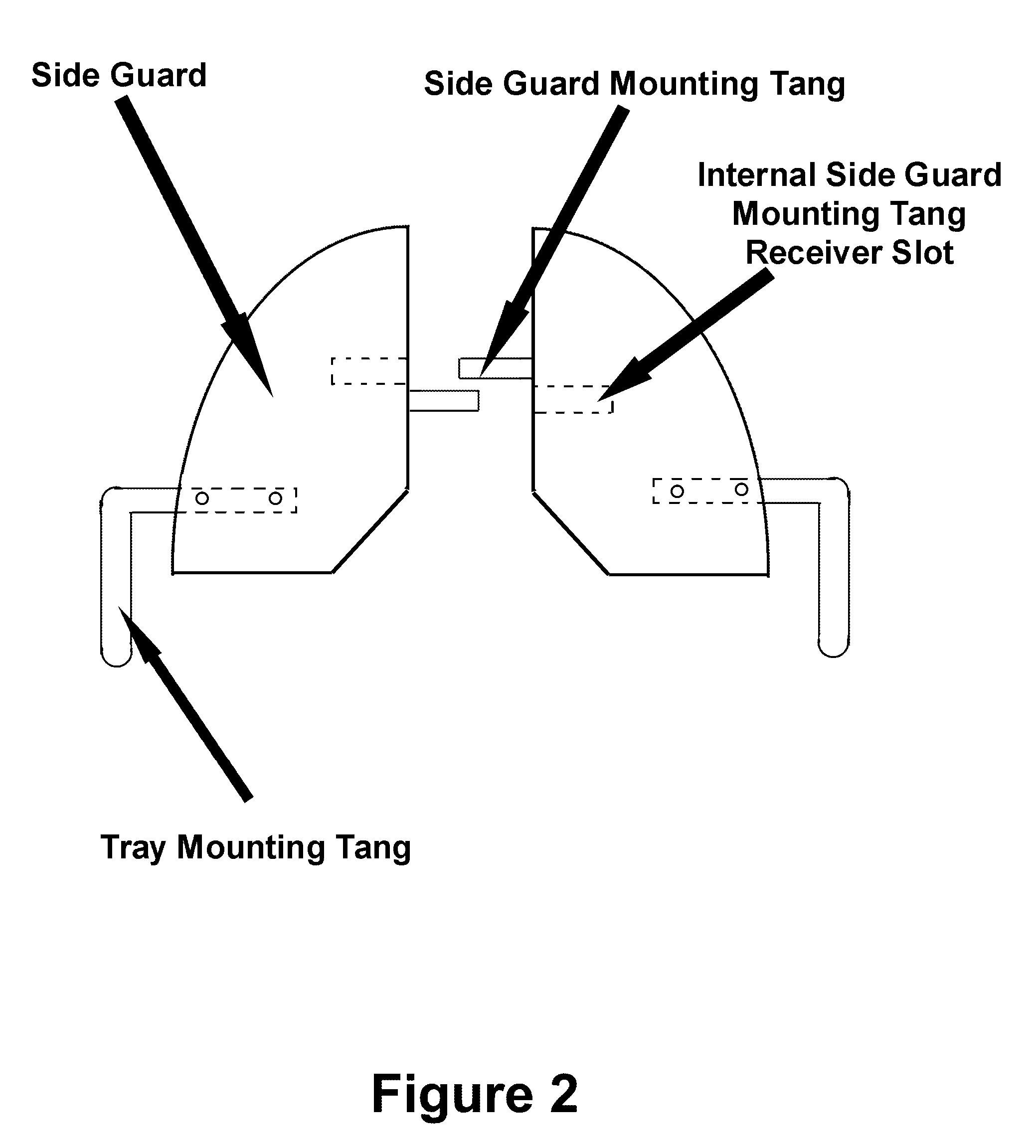 Using Wheelchair Side Guards to form a usable tray