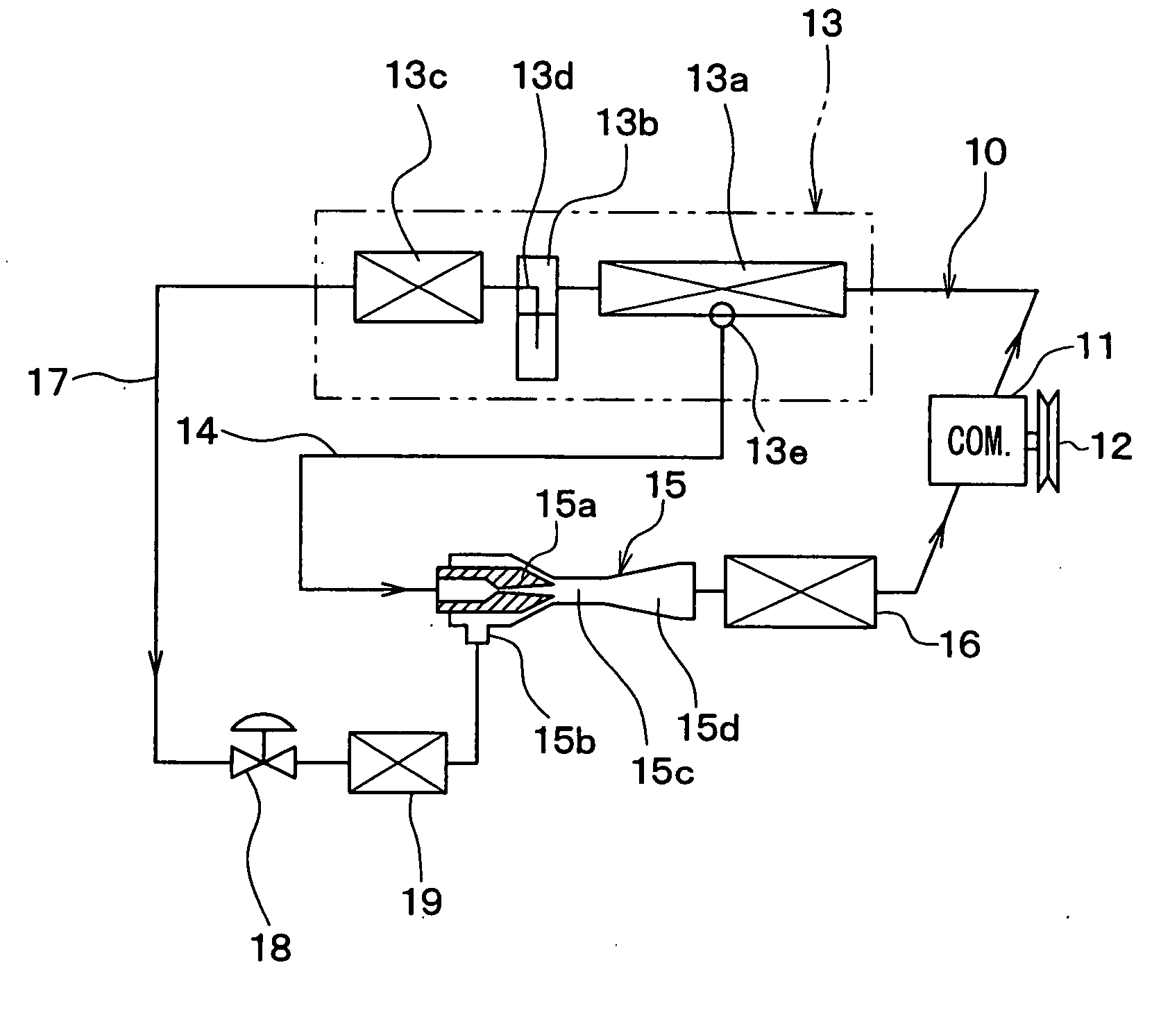 Refrigerant cycle device with ejector