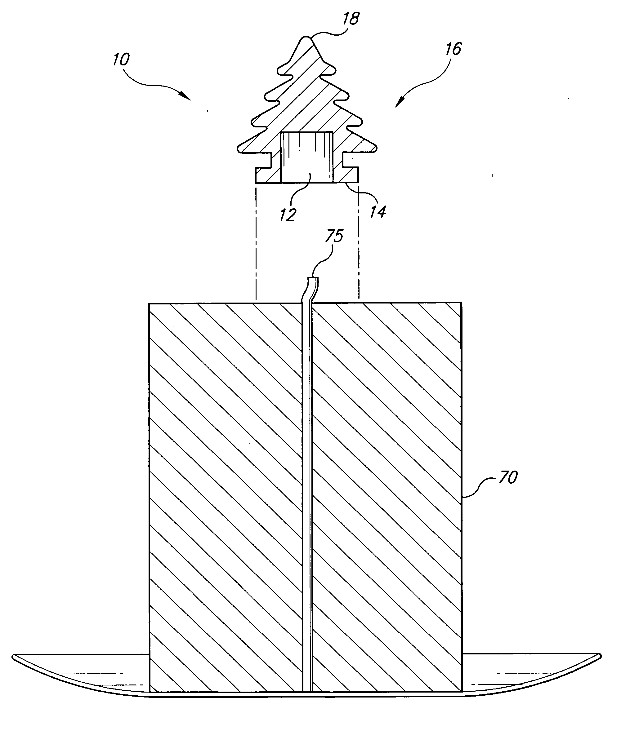 Candle finial