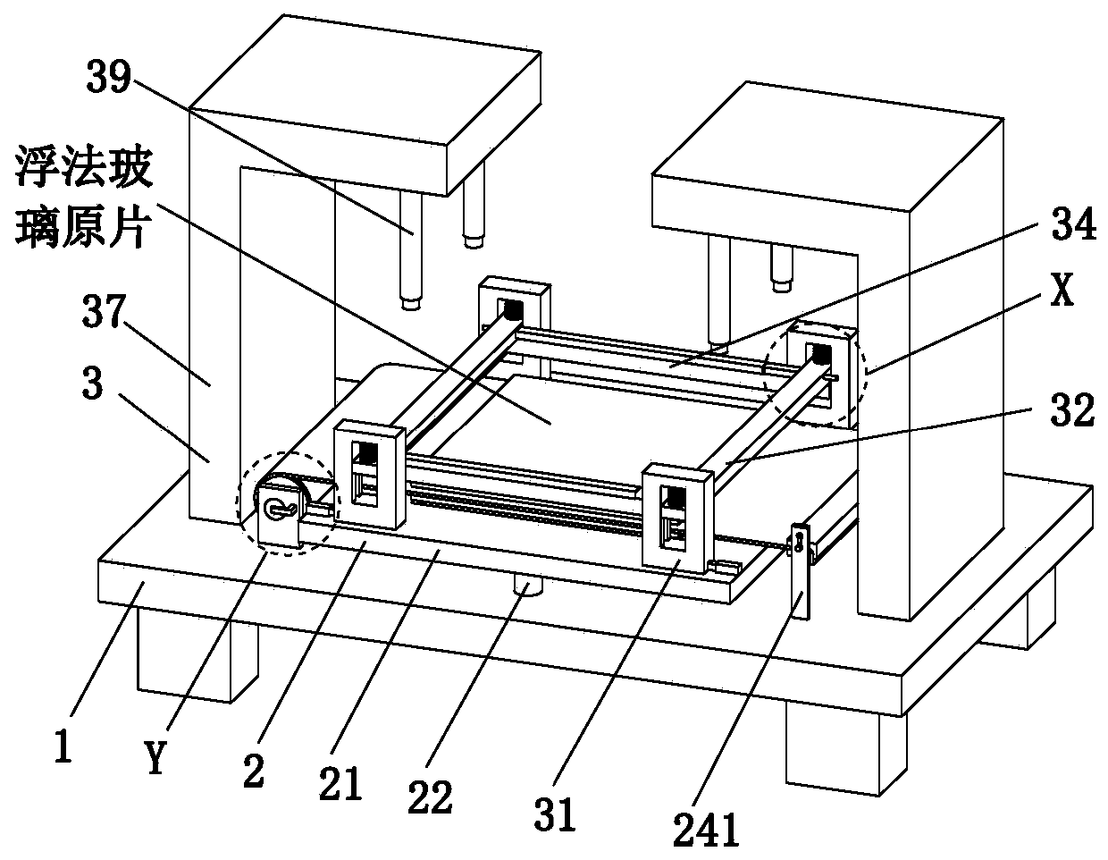 Method for producing laminated glass by using raw float glass sheet