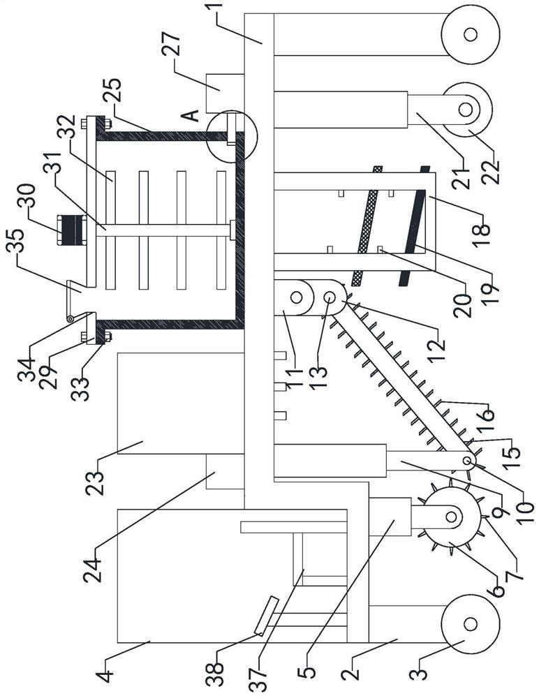 Heavy metal soil remediation device