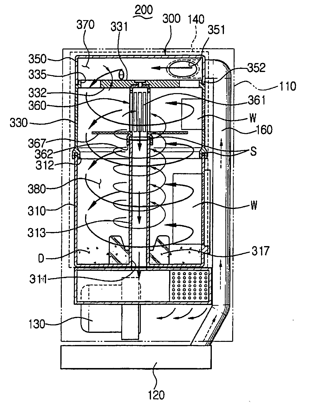 Cyclone dust collecting apparatus for vacuum cleaner