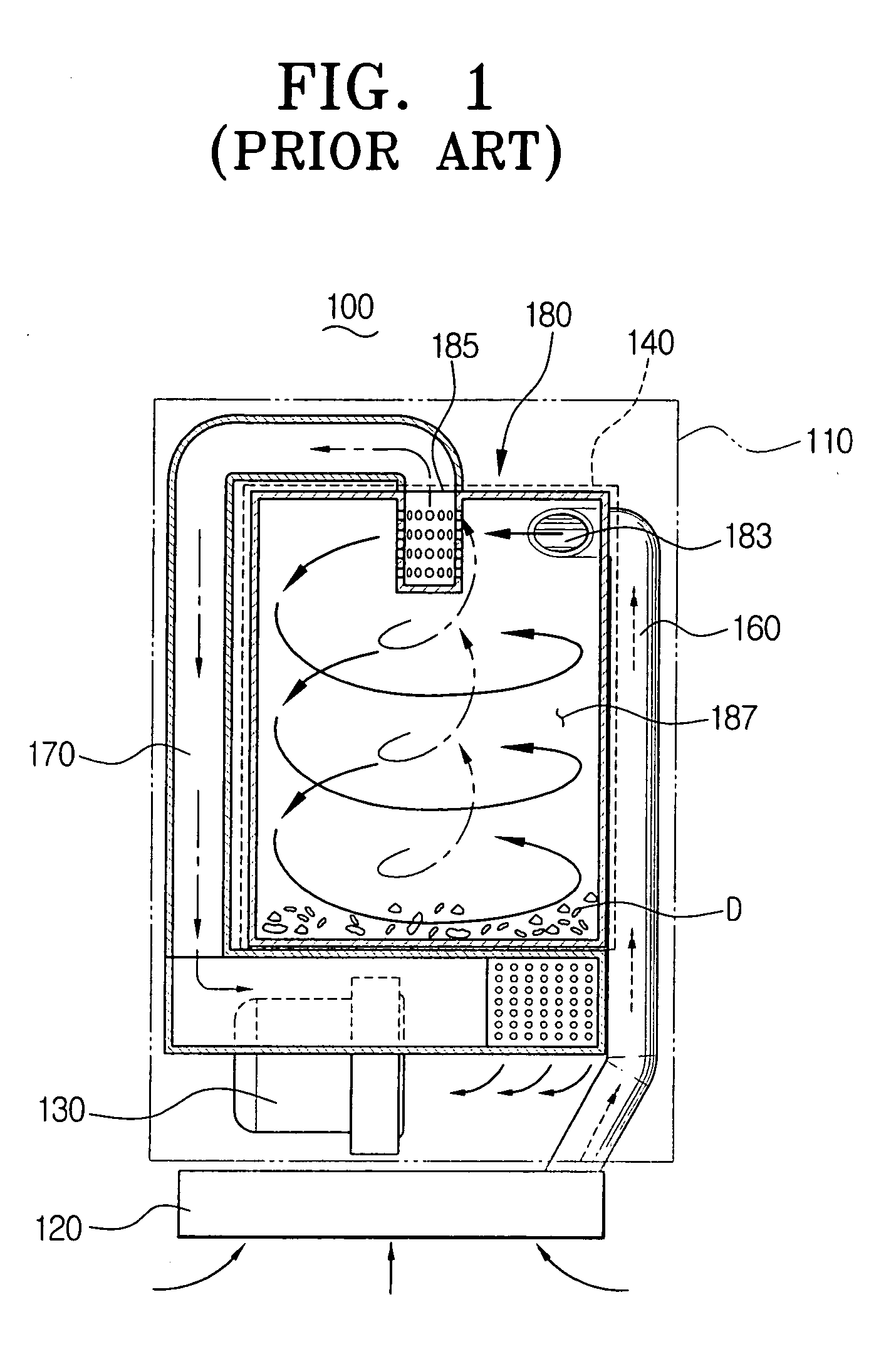 Cyclone dust collecting apparatus for vacuum cleaner