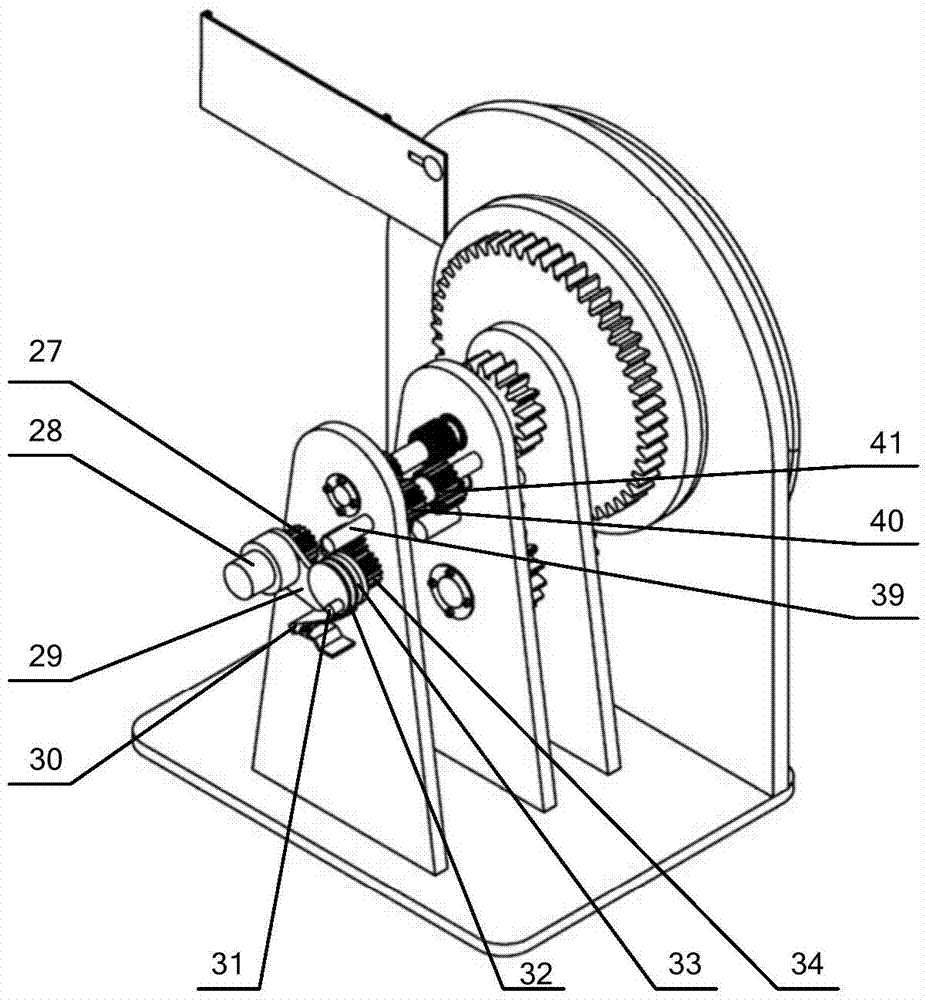 Swing follower cam-gear train combination teaching aid